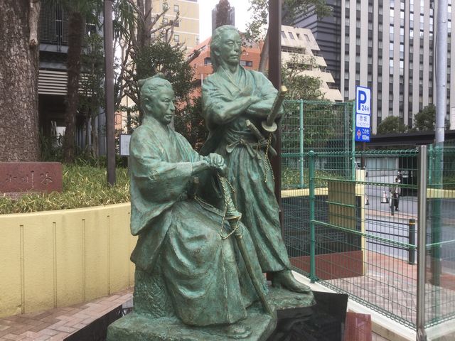 二枚目の師弟_勝海舟邸跡