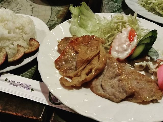 豚の生姜焼セット_美飲豆