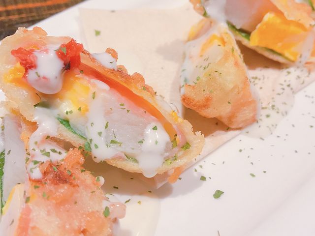 山芋とチーズの生ハム巻き揚げ_四季彩食 和樂 宇土店