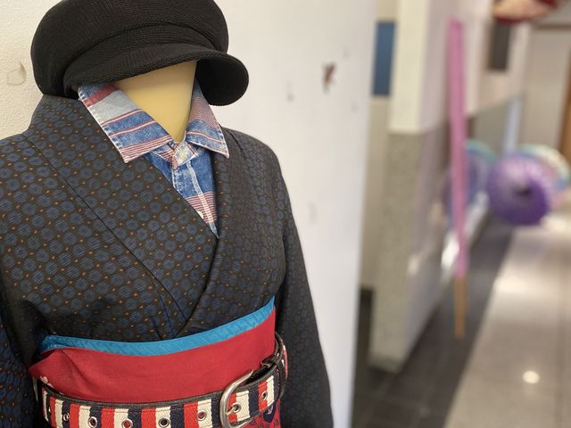 カッコいい着物コーディネート_きものレンタル 千成屋 笠間店