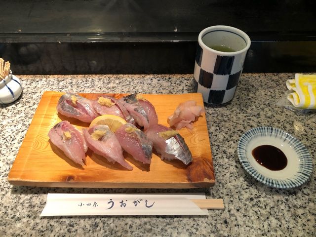 うおがし2(あじの生すし)税込1,350円です。_うおがし