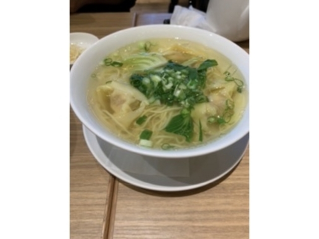 冷めたワンタンラーメン_鼎泰豐 タカシマヤタイムズスクウェア店