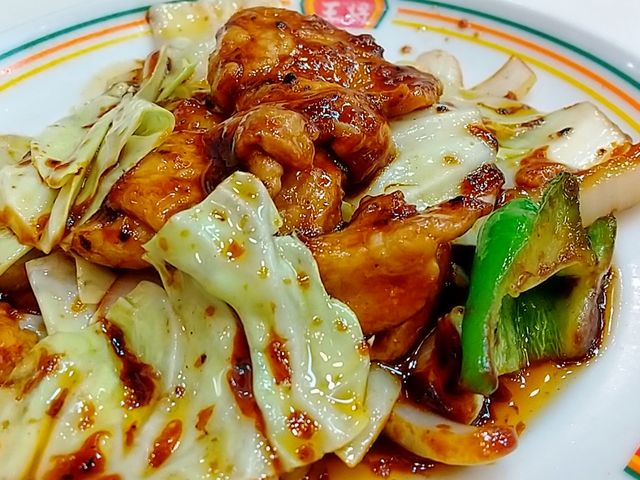 炒め物の王道、回鍋肉。_餃子の王将 アリオ川口レストラン店