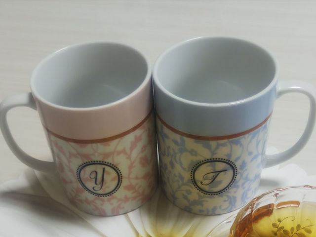 イニシャル入りペアマグカップ_atelier Unmi