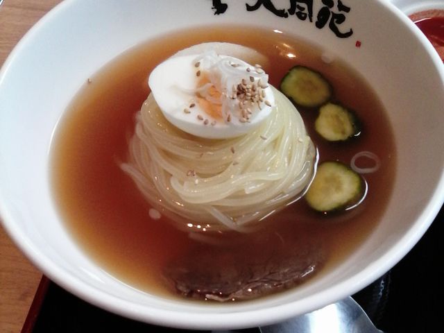 ここの盛岡冷麺は盛岡一番、いや間違いなく日本一! スープ絶妙です。_大同苑 盛岡総本店