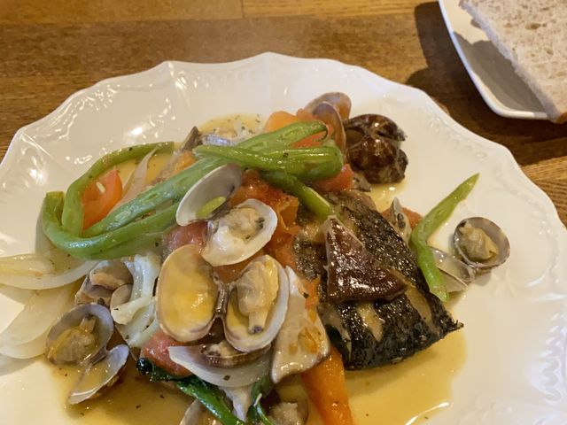 本日のランチ〜アクアパッツァ_おーぼんあくいゆ