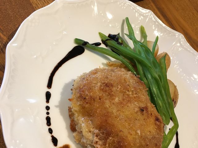 本日のランチ〜メンチカツ_おーぼんあくいゆ