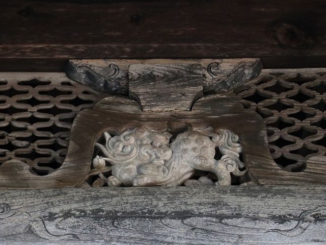 蟇股の彫刻。_久久比神社