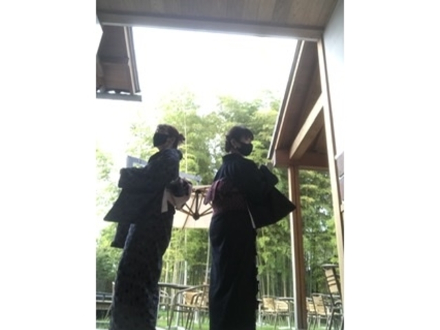 竹林が素敵でした。_アンティーク&ヴィンテージ着物 着物浪漫