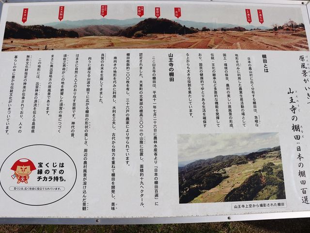 棚田の案内板_山王寺の棚田