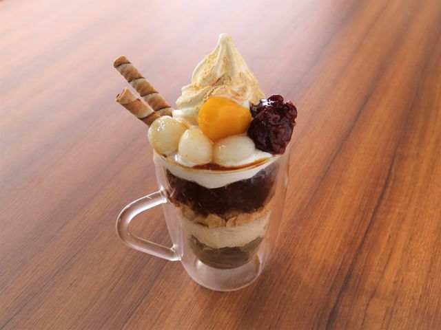ほうじ茶パフェ_まほろば珈琲 ささゆり台店