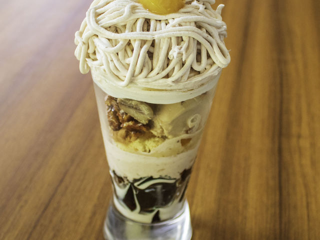 モンブランパフェ_まほろば珈琲 ささゆり台店