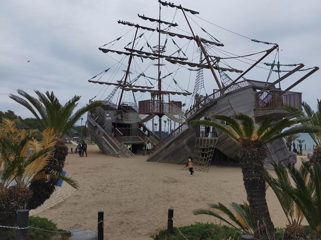 難破船遊具_広野海岸公園