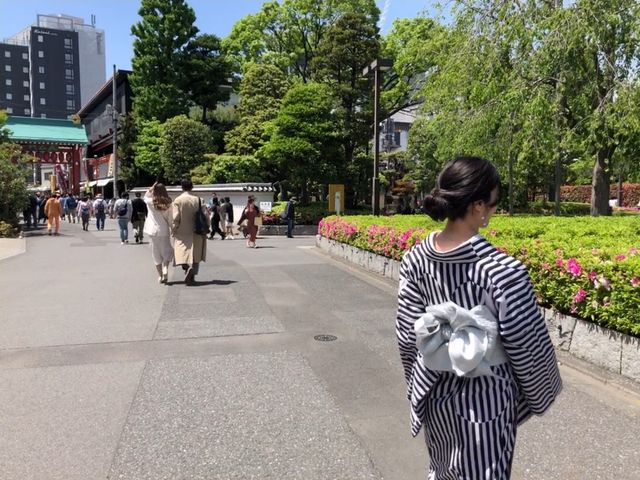 これは安いプランのお着物です。可愛い。_きものレンタル麗 浅草店