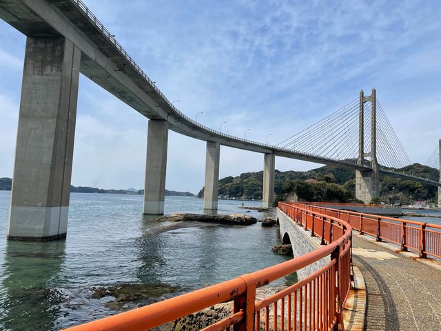呼子大橋のたもと_弁天遊歩橋