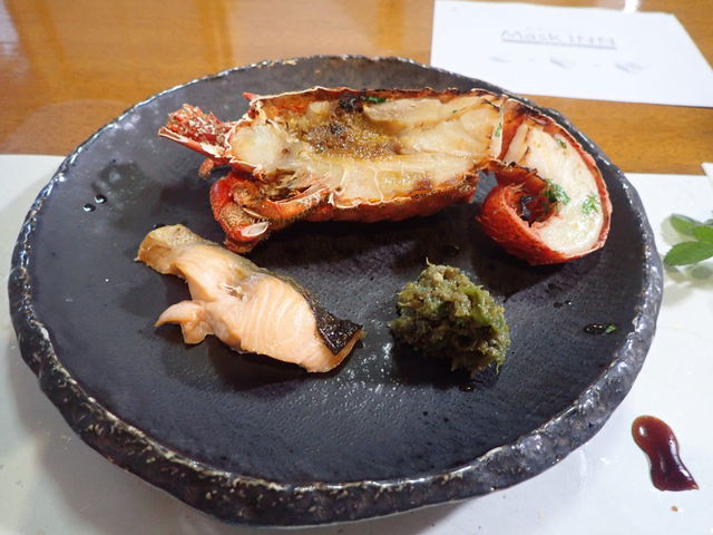ロブスターと、ふき味噌_強羅 環翠楼