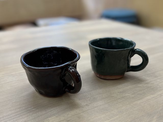 海外の友人へのコーヒーカップ。とても艶良く仕上げてもらえました!_紫焔窯おおたかの森陶房