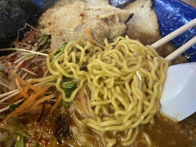 この細麺が美味い_らーめん 橙ヤ 旭川本店
