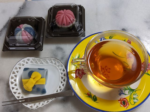 甘さも丁度よい餡で美味しかったです。_和菓子教室an