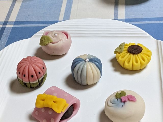 先生のお手本はコチラ
_和菓子教室an