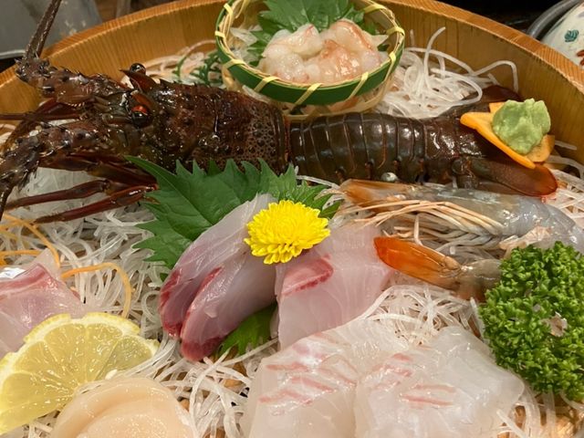 新鮮な夜ごはん!食べ応え満点!!_答志島温泉 寿々波