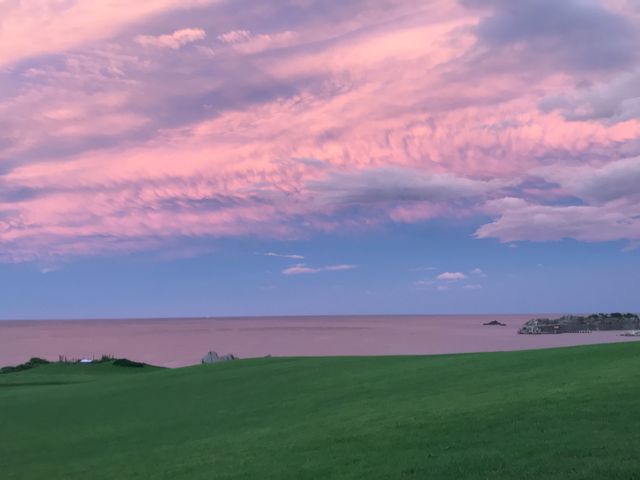 種差海岸の夕暮れ_芝亭