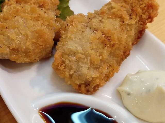 アジフライ_すし処 魚のへそ しず前と江戸前ずし アスティ東館店