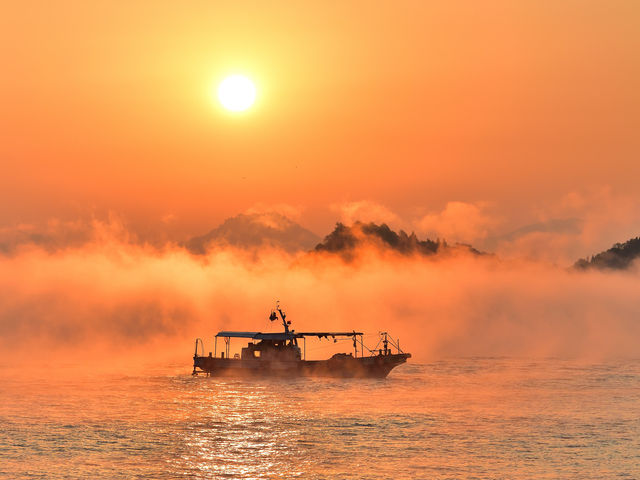 今年も11月に幻想的な海霧が発生しました。
#三原の海霧
_海霧
