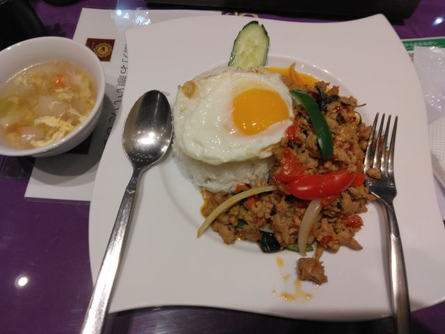 「激辛ガパオライス」です。食べ応えがありました。_アジアンタワン168 カレッタ汐留