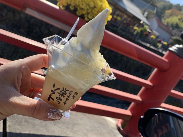 巣みつソフトいただいて元気出ました!_みつばち工房 修善寺花の道