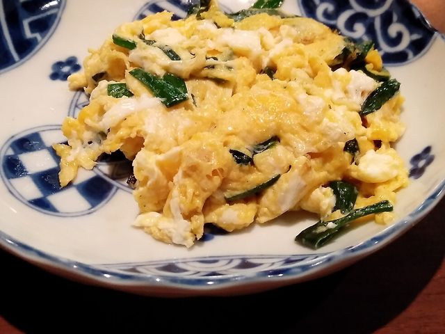 ニラ玉・350円_大衆食堂 定食のまる大 静岡北口店