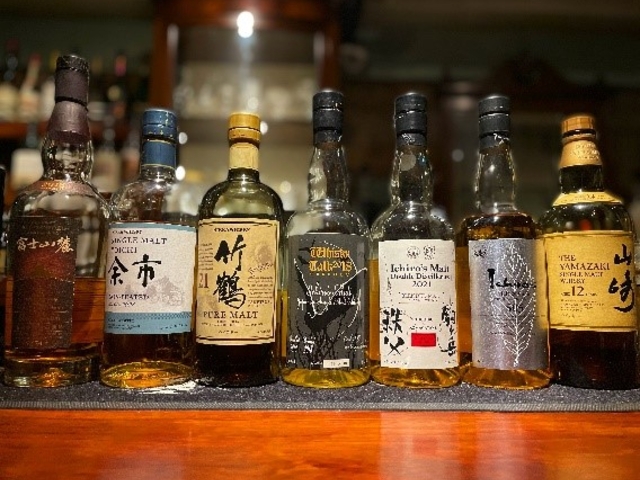 日本のウィスキーたくさんありました_Bar Vivre