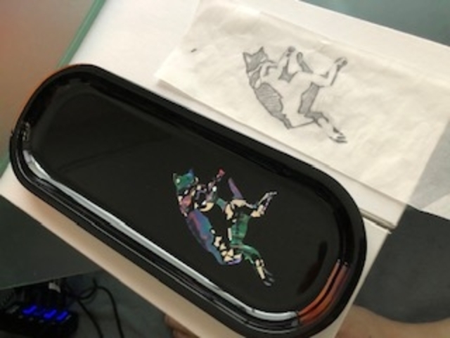 ペン入れ:ねこのひらき_武蔵川工房