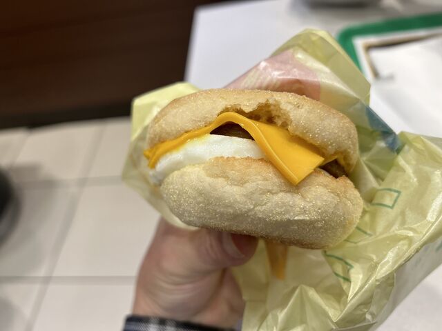 エッグマフィン_マクドナルド北方町店
