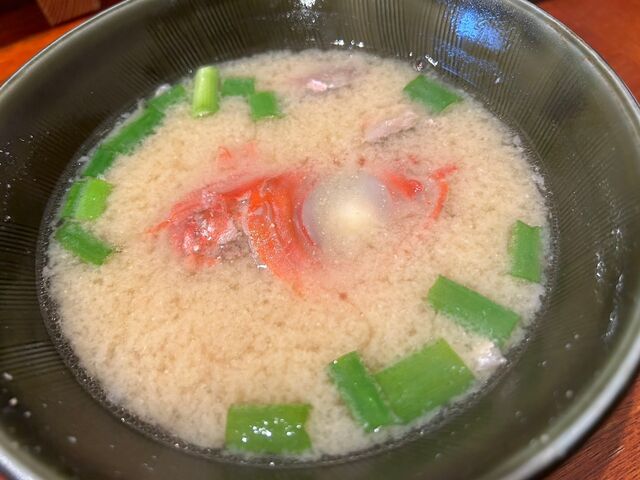 金目鯛の荒汁。これも美味しい。_寿司屋 魚八