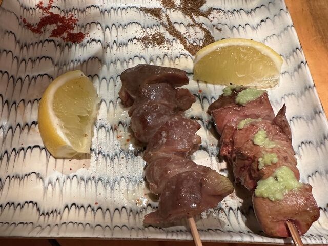 はつとわさびレバー_焼鳥あい田