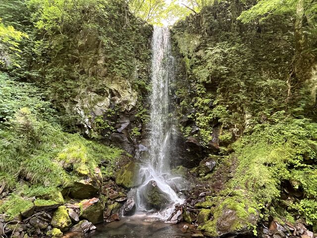 トリを飾る直瀑_高瀬峡
