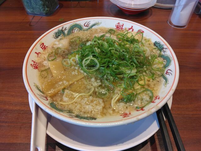ネギは美味しく、ラーメンに合いました。_京都北白川ラーメン魁力屋 南砂店