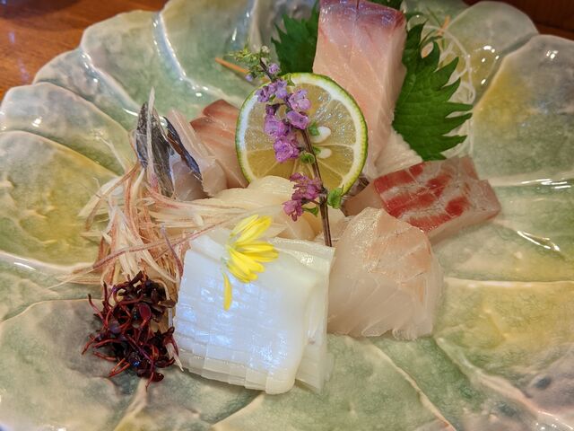 お造り美味しい!_日生割烹上内