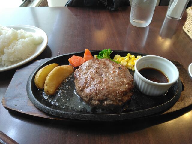 柔らか過ぎるハンバーグです。_ハンバーグ ステーキ 宮崎亭