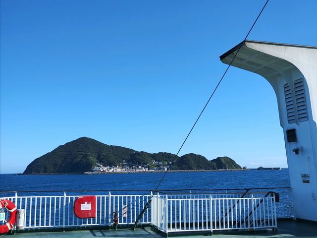 フェリーから見えた景色は最高でした_伊勢湾フェリー 鳥羽のりば
