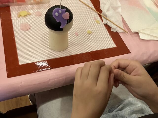 ワンポイント付けが終了_Moon suite