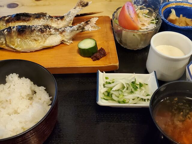 鮎塩焼定食_前原