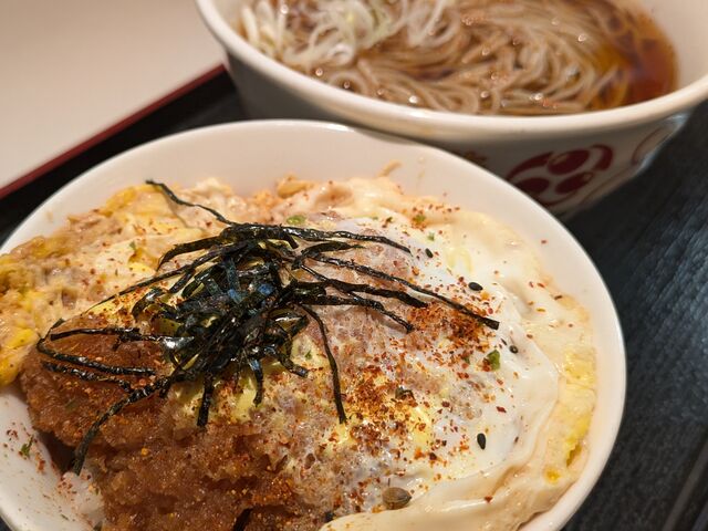 カツ丼とそばのセット_いろり庵きらく 御徒町店