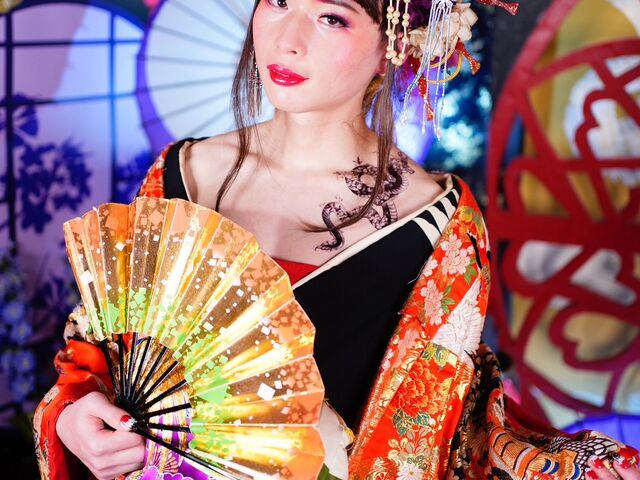体育会系の男子の面影ない位美人さんに仕上げて下さりました。_京都高級花魁体験スタジオ 花りん 本店