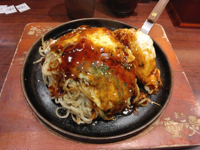 本当においしいお好み焼きです。_電光石火 東京駅店