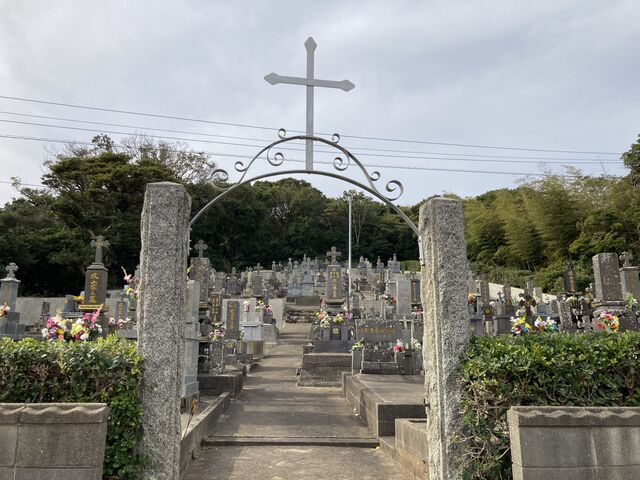 墓地_馬渡島カトリック教会