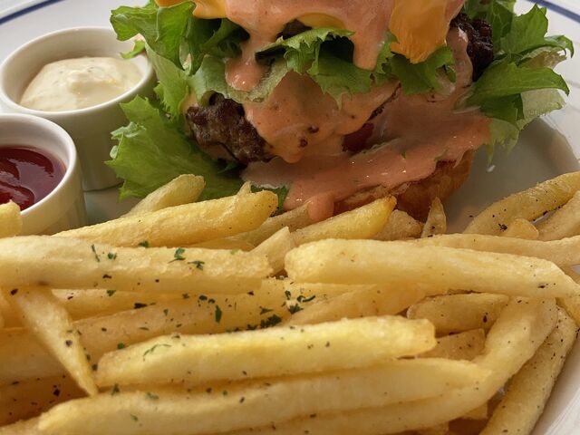 ダブルBIBIバーガー_Sky Terrace BBQ -BIBI-