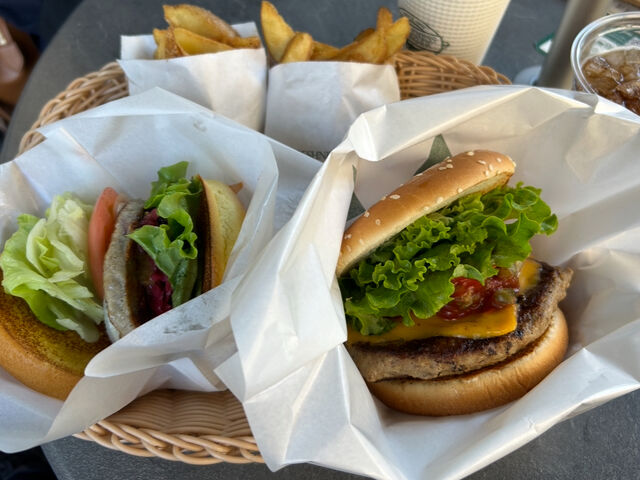 野菜多めでヘルシー感あり_フレッシュネスバーガー 成城学園前店(FRESHNESS BURGER)