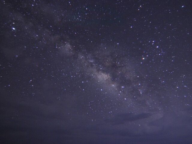 天の川が見えました_Sea star 石垣島